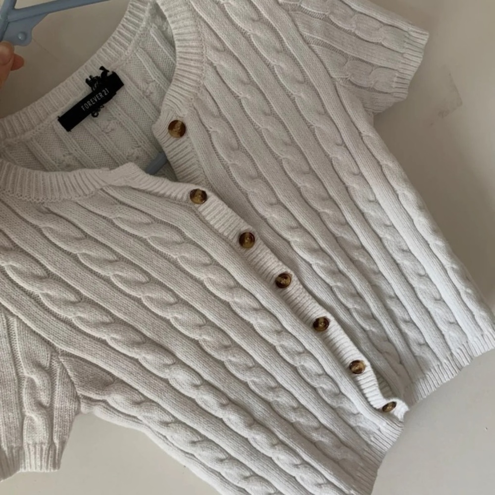 Buttoned crop top